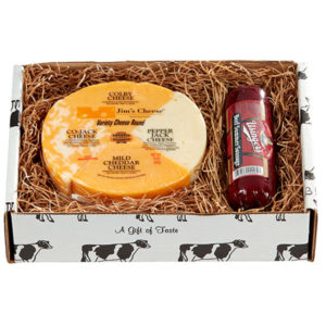 wisconsin cheese & sausage box,gift box,wisconsin cheese & sausage gift baskets