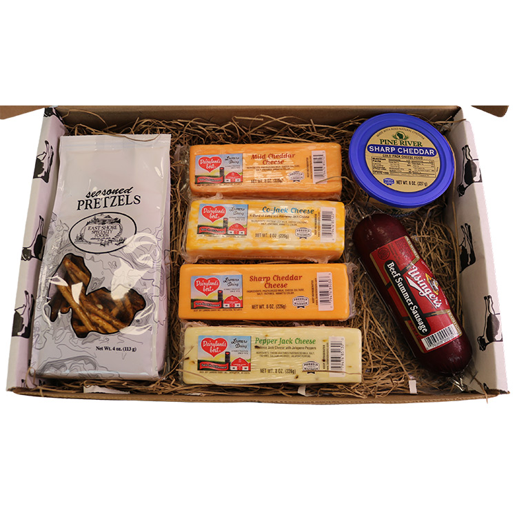 Beef Summer Sausage Gift Box, Gourmet Cheese Gifts
