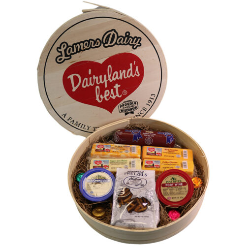 great corporate gifts, giftbaskets, cheese box, wisconsin cheese, cheese retailers, gourmet wisconsin cheese, old fashioned cheese boxes, wooden cheese box gift, lamers dairy, appleton wisconsin