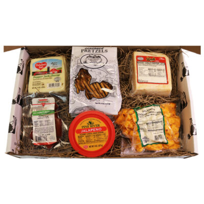 food gifts for clients, best wisconsin cheese curds online, great corporate gifts, giftbaskets, cheese box, wisconsin cheese