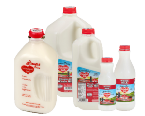 Lamers Dairy Dairyland's Best whole white milk in a variety of packaging sizes