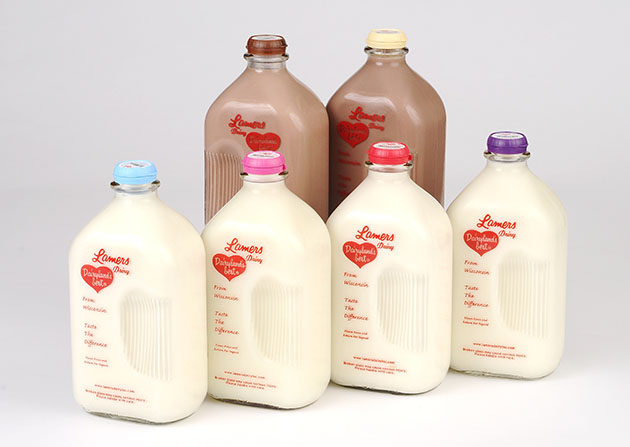 lamers dairy glass returnable bottles