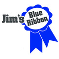 Jim's Blue Ribbon Sausage logo