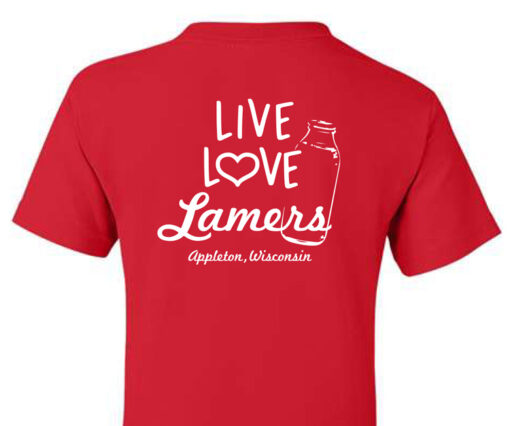 live love lamers dairy dairylands best tshirts, t shirts, t-shirts, tees, appleton, wisconsin