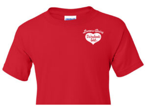 Live Love Lamers youth t-shirt front red