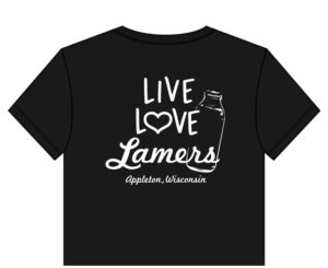 Lamers Dairy Live Love Lamers t-shirt black back