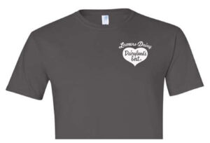 Live Love Lamers t-shirt front charcoal gray