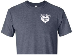 Live Love Lamers t-shirt front blue heathered