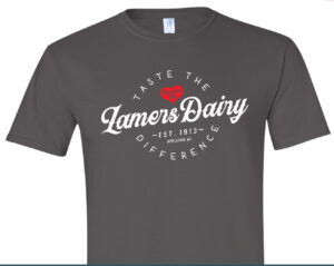 Lamers Dairy Taste the Difference T-shirt gray