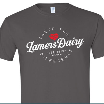 Lamers Dairy Taste the Difference Badge T-shirt gray