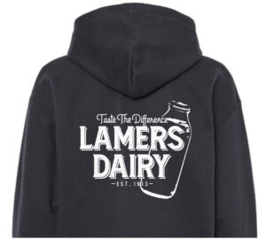 Lamers Milk Bottle hoodie back black
