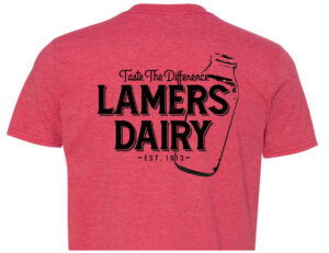 Lamers Milk Bottle t-shirt back red
