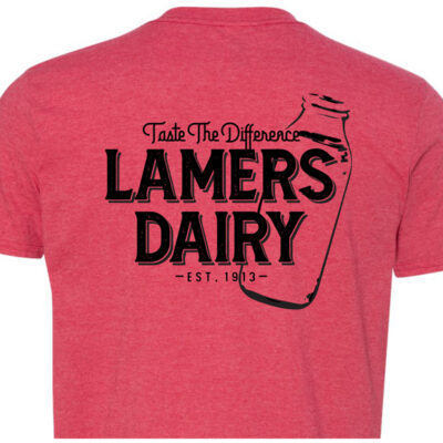 Lamers Dairy Milk Bottle T-Shirt red