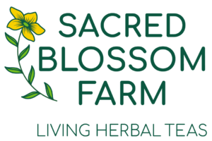 Sacred Blossom Farm Living Herbal Tea Logo