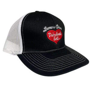 Lamers Dairy black baseball hat