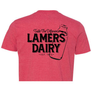 Red t-shirt from Lamers Dairy